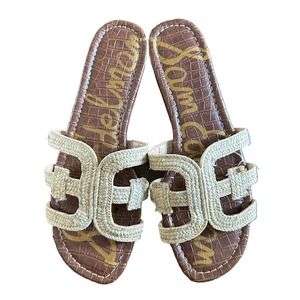 Sam Edelman slide on braided jute sandal Size 9.5
